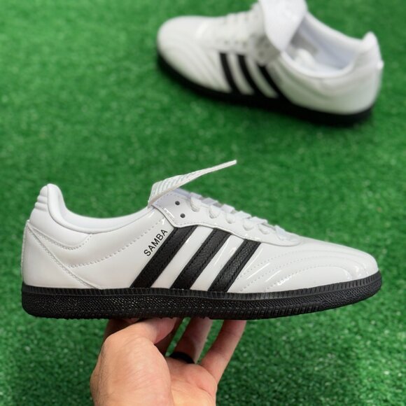 Adidas Samba LT Cloud White Core Black Black Sole Womens JI2706 NEW Multi Sz - Picture 1 of 5
